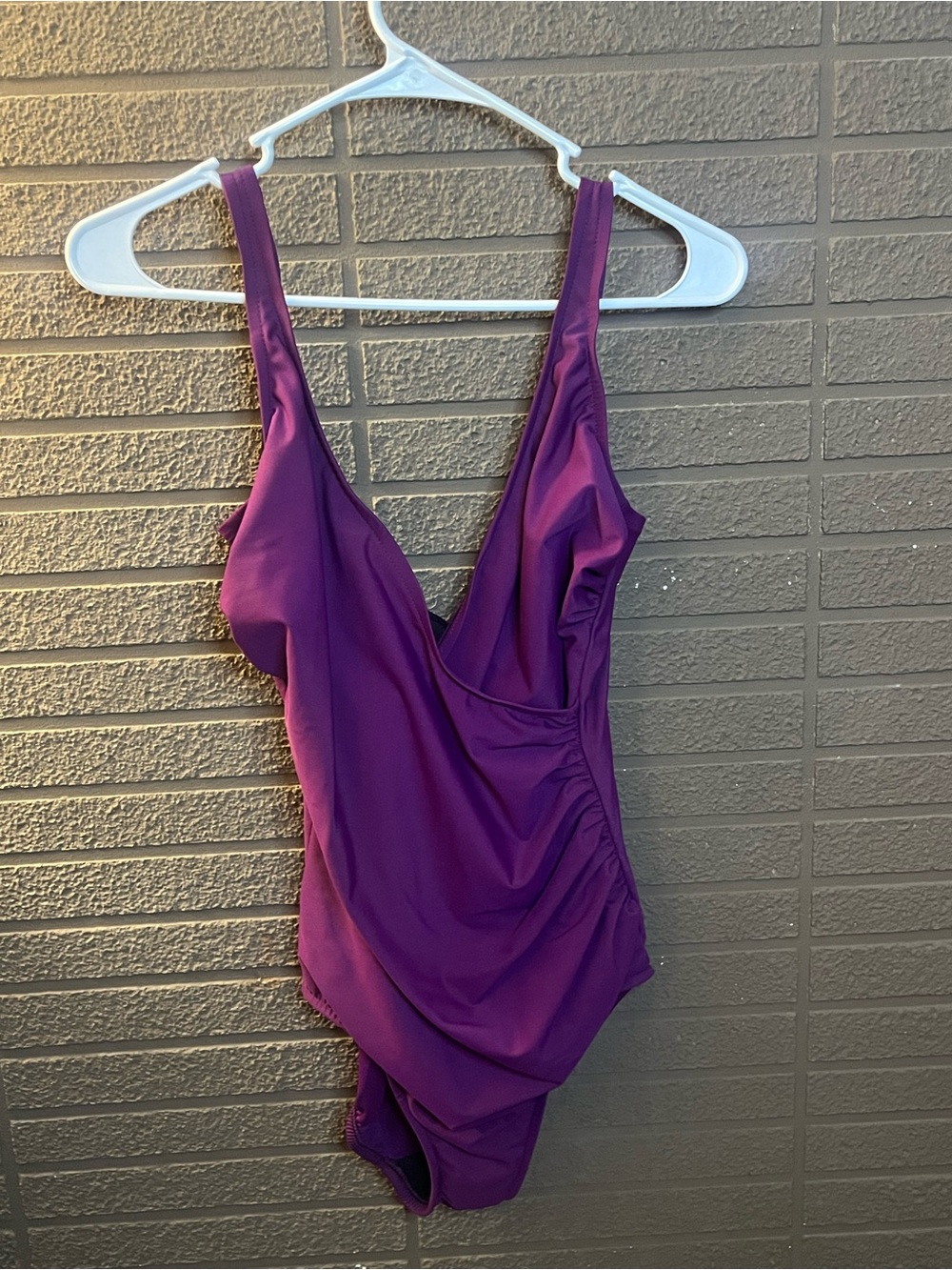 Miraclesuit Deep Plum One-Piece Swimsuit